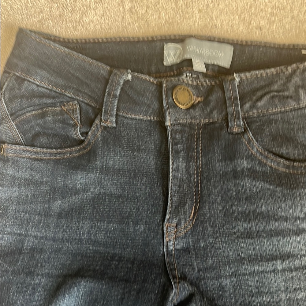 Wit & Wisdom Skinny Jeans Modern Fit Dark Blue Sz 0P - Picture 3 of 11